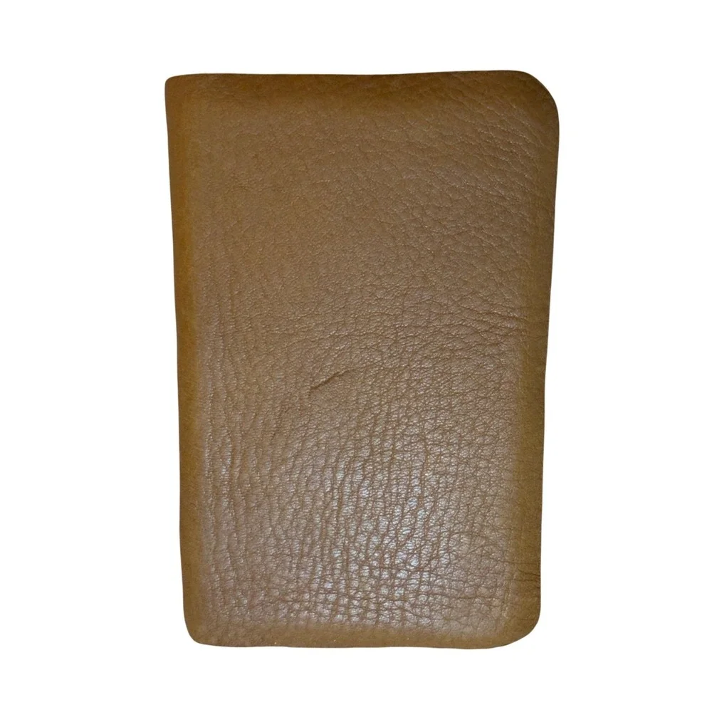 Paul's Leather Co ESV Pocket Bible New Testament Psalms Proverbs Tan Leather Yap